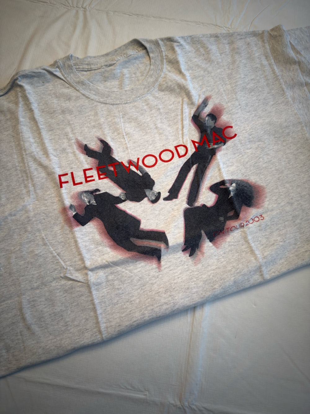 Fleetwood Mac Tour Tee with Red & Black Graphic